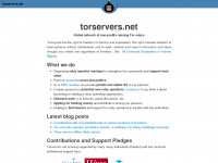 torservers.net Webseite Vorschau