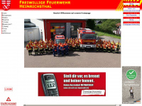 feuerwehr-heinrichsthal.de Webseite Vorschau