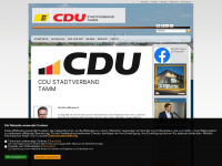 cdu-tamm.de Webseite Vorschau