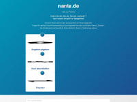 nanta.de Webseite Vorschau