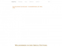 abegg-stiftung.ch Webseite Vorschau