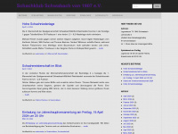 schachklub-schwabach.de Webseite Vorschau