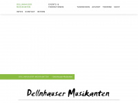 dellnhauser-musikanten.de Webseite Vorschau