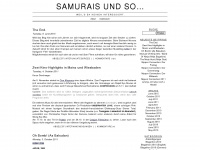 samuraisundso.de Webseite Vorschau