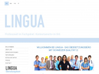 lingua-uebersetzungen.ch Webseite Vorschau