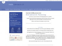 meinzahnarzt.ch Webseite Vorschau