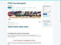 feuerwehr-fuerstenwald.de Webseite Vorschau