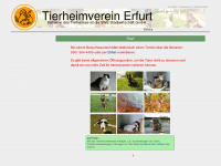 tierheimverein-erfurt.de Webseite Vorschau