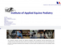 appliedequinepodiatry.org Webseite Vorschau