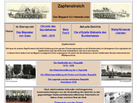 zapfenstreich.at Webseite Vorschau