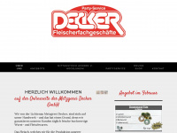 metzgerei-decker.de Webseite Vorschau