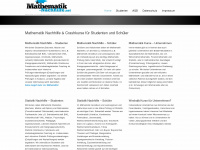 mathematik-nachhilfe.net Webseite Vorschau