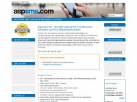 aspsms.ch Webseite Vorschau