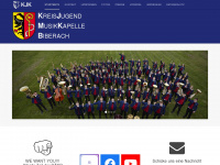 kreisjugendmusikkapelle.de Webseite Vorschau