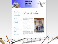 musik-hohl.de Webseite Vorschau