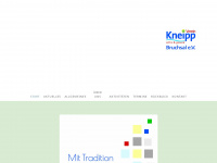 kneipp-verein-bruchsal.de Webseite Vorschau