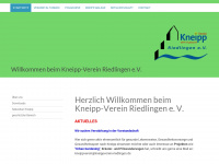 kneippverein-riedlingen.de Webseite Vorschau
