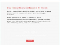 alliancef.ch Webseite Vorschau
