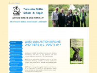 aktion-kirche-und-tiere.de Webseite Vorschau