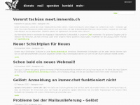 immerda.ch Webseite Vorschau