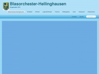 blasorchester-hellinghausen.de Webseite Vorschau