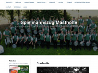 spielmannszug-mastholte.de Webseite Vorschau