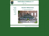 tambourkorps-steinhausen.de Webseite Vorschau