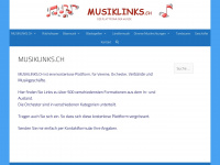 musiklinks.ch Webseite Vorschau