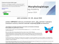morphologietage.de Webseite Vorschau