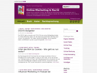 online-marketing-recht.de Webseite Vorschau