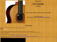 schrammguitars.com Webseite Vorschau