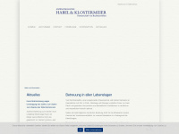 habel-klostermeier.de Webseite Vorschau