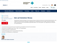 medizin2.uk-erlangen.de Webseite Vorschau