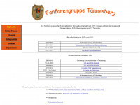 fanfarengruppe-taennesberg.de Webseite Vorschau