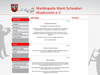 marktkapelle-marktschwaben.de Webseite Vorschau