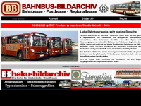 bahnbus-bildarchiv.de Webseite Vorschau