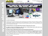 alcom.ch Webseite Vorschau