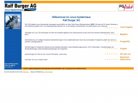 ralfburger.com Webseite Vorschau