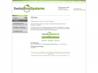 swissecosystems.ch Webseite Vorschau