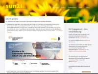 sun21.ch Webseite Vorschau