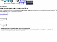 wbs-ulm.de Webseite Vorschau