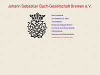 bachgesellschaft.de Webseite Vorschau