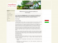 arpadhaus.de Webseite Vorschau
