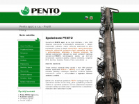 pento.cz Webseite Vorschau