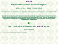 nual.de Webseite Vorschau