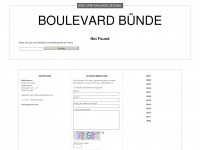 boulevard-buende.de Webseite Vorschau