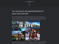 opensimulator.fr Webseite Vorschau