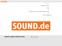 sound.de Webseite Vorschau