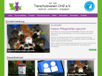 tierschutzvereinohz.de Webseite Vorschau