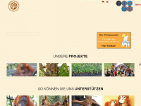 orang-utans-in-not.org Webseite Vorschau